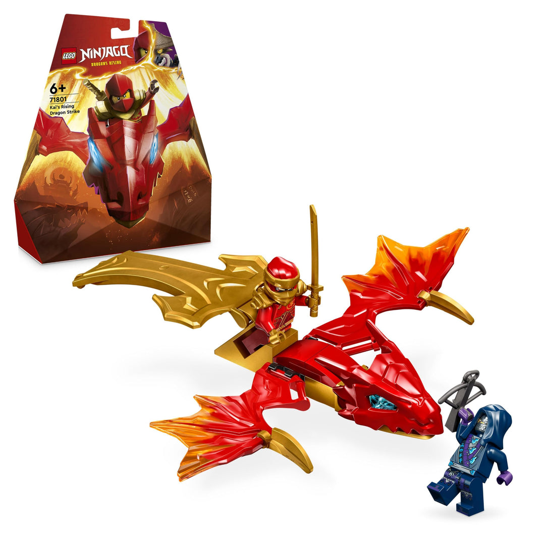 LEGO NINJAGO Kais Drachengleiter, Ninja-Set mit Drachen-Spielzeug und Figuren inkl. Kai-Minifigur mi