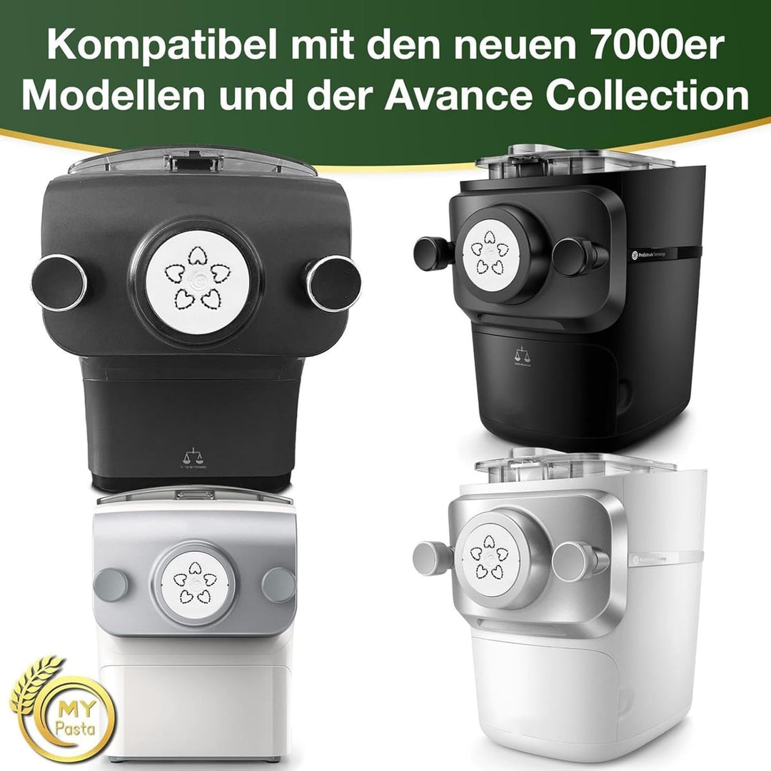 MY PASTA - Herz Rigati Herzen - Pastamaker Matrizen Pastadisc Avance Matrize für hausgemachte Pasta,