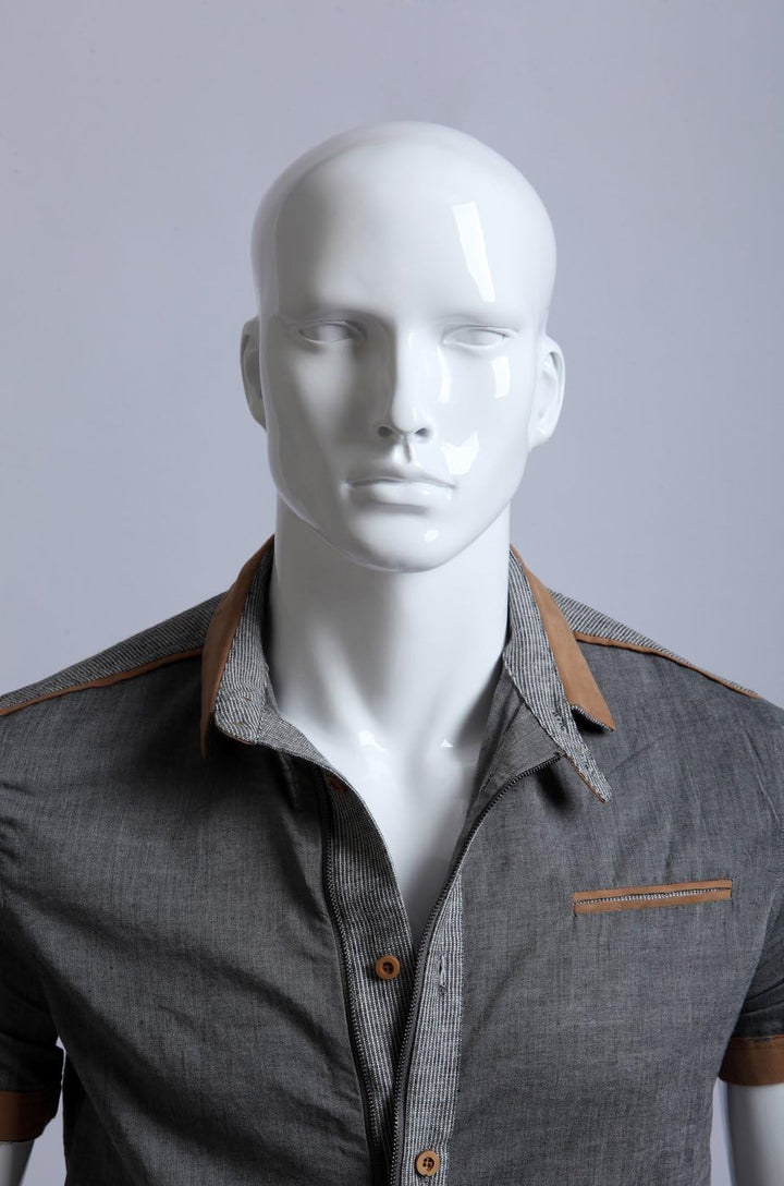 Euroton XM-11B weiss lackierte abstrakte Schaufensterpuppe Mannequin Mann männliche Schaufensterpupp