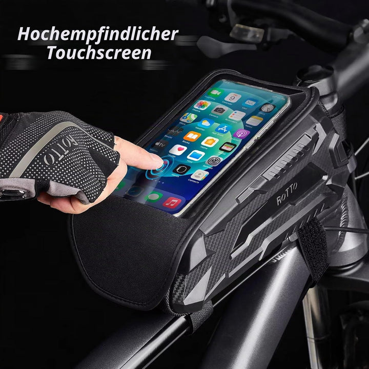ROTTO Fahrrad Rahmentasche Handyhalterung Wasserdicht Fahrradtasche Rahmen Harte Schale Handytasche