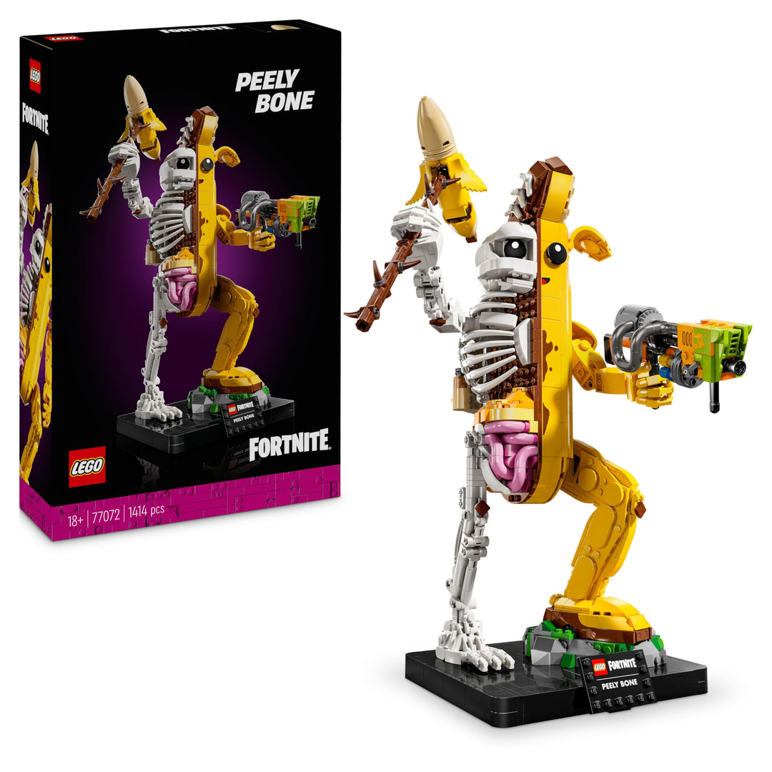 LEGO Fortnite Knochen-Schali - Gamer Modellbau -Bauset für Erwachsene - Schalenschläger Spitzhacke,