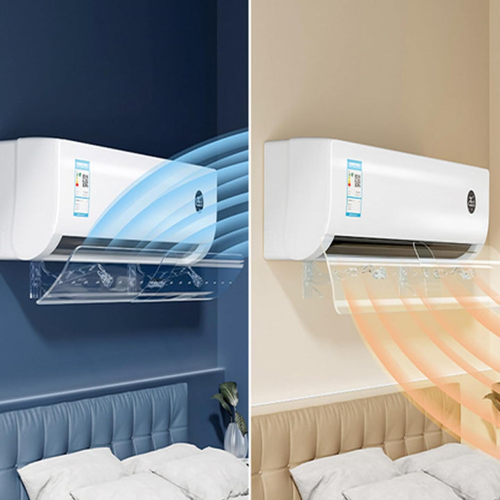 Klimaanlage Deflektor | Blasbarriere Split | Windschutz, einziehbar, Wandmontage, für Babyzimmer, Bü