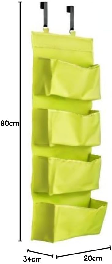 Premier Housewares 1901116 Hängeorganizer für Tür, Polyester, 4 Fächer, Grün, Grün