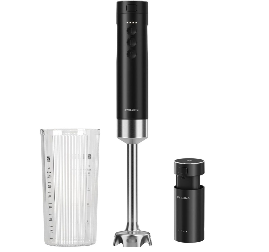 ZWILLING XTEND Kabelloser Stabmixer, Starterset mit Akku & Ladestation, BLDC-Motor, 110 Watt, inkl.