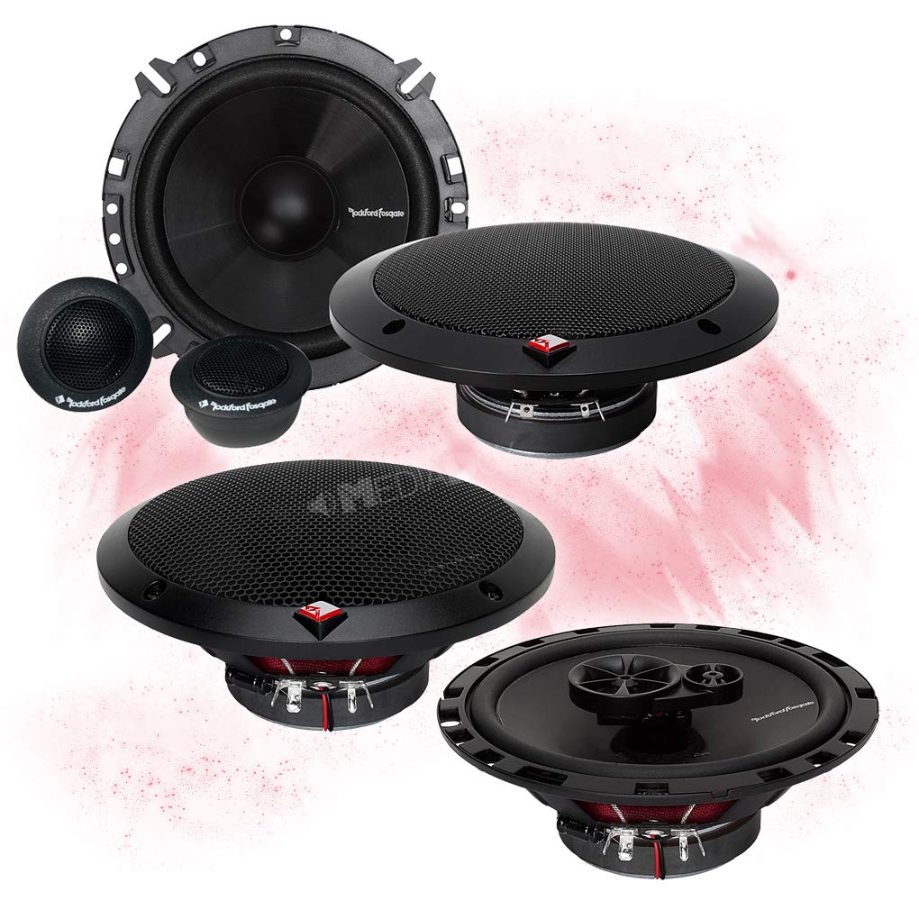 Mediadox Front/Heck 16,5cm/165mm Auto Lautsprecher/Boxen/Speaker Komplett-Set von Rckford Fsgate kom
