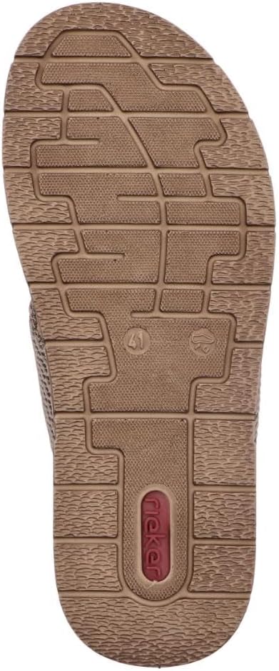 Rieker Herren 21239 Pantolette 41 EU Beige, 41 EU Beige