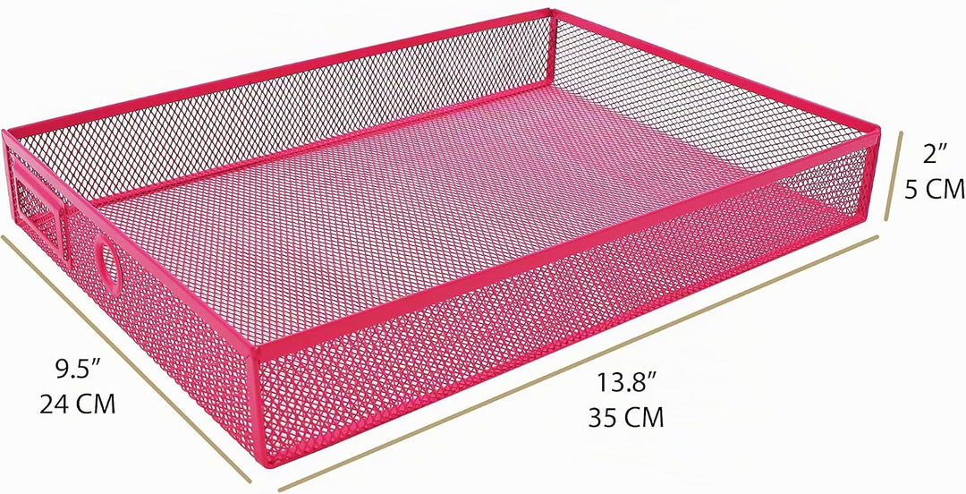 Exerz Papier Sortierer mit 3 Schubladen/A4 Dokumente/Schubladenbox - Drahtgeflecht Büroablage/Aufbew