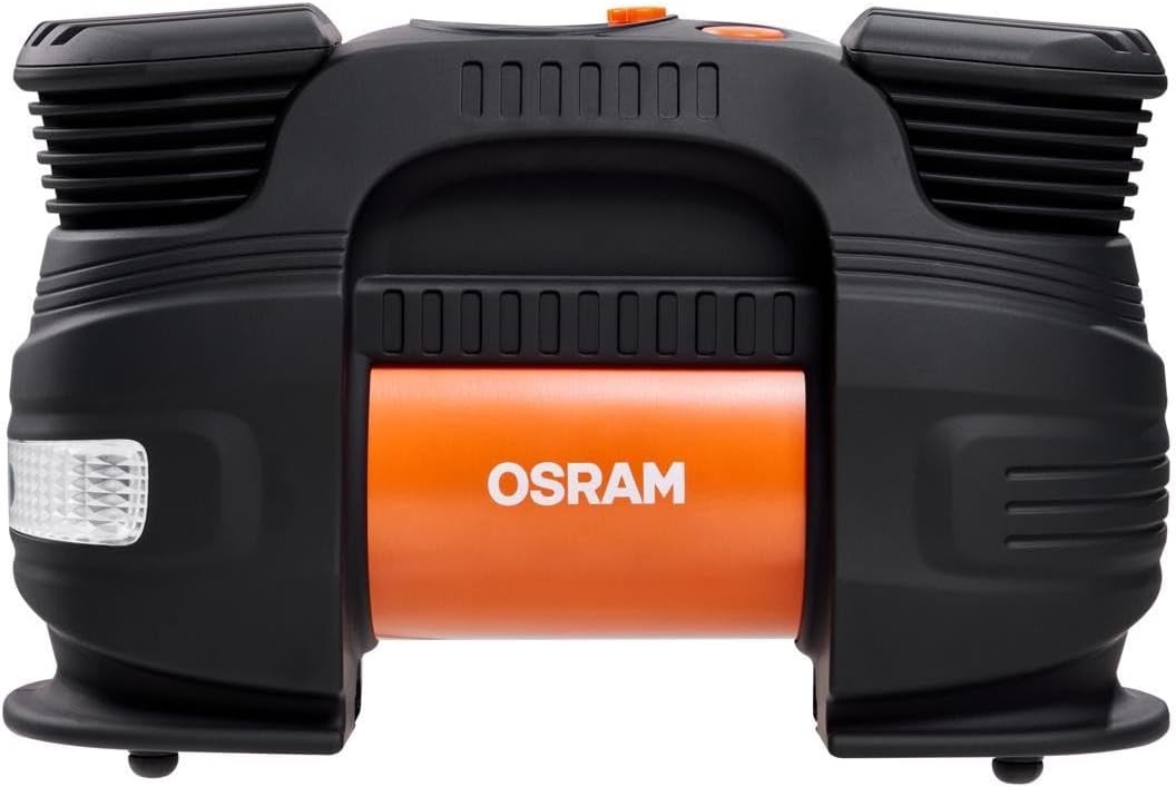 OSRAM TYREinflate 830, 12V DC grosser Fahrzeug Reifenfüller, mit Auto-Stopp und LED-Licht,Ventil zum