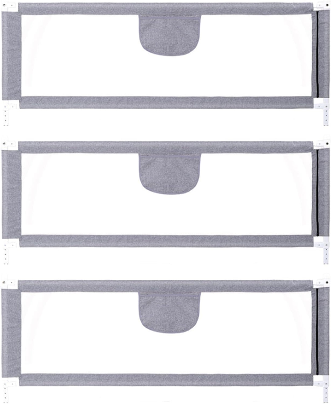 Homewell Bettgitter 200 cm, Bettschutzgitter für Kinder ab 0-10 Jahren, Höhenverstellbar Rausfallsch