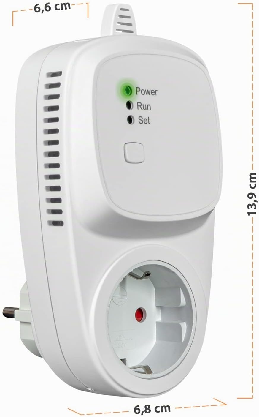 868MHz Funk-Thermostat/Raumregler Set, Sender mit Batteriebetrieb (2X AAA), Tuya Smart App für Smart