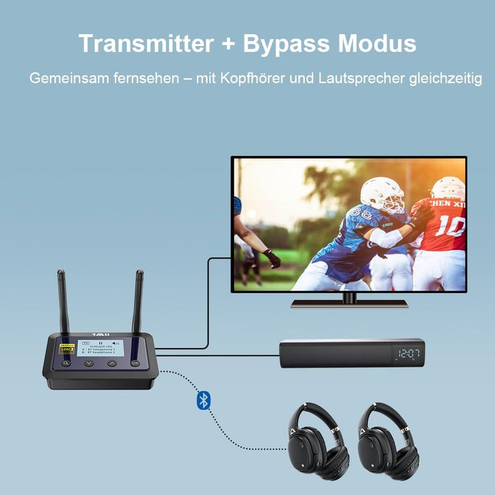 1Mii B03 Bluetooth Sender Empfänger 3 in 1 Adapter für TV… Large-5, Large-5