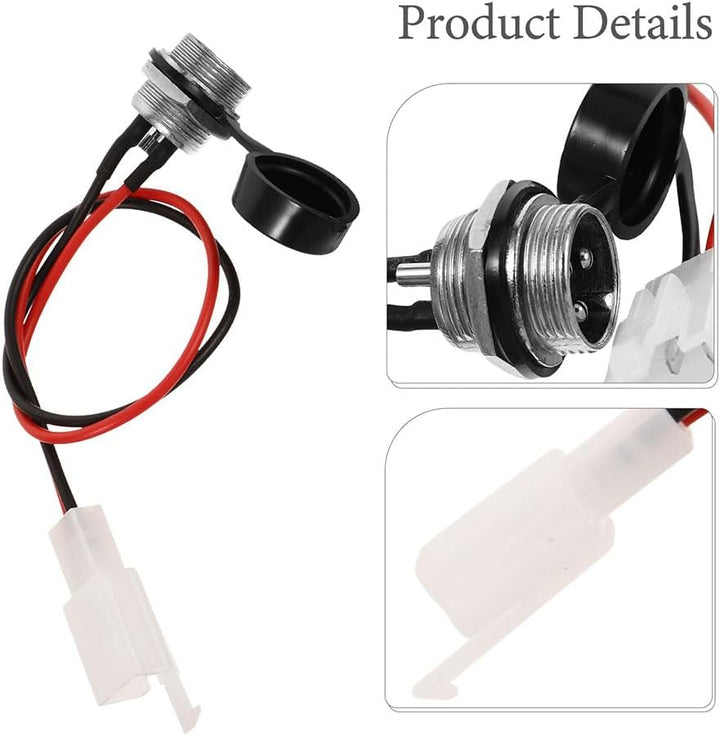 Garneck 4 Stück Zubehör für Elektro-Dreirad, Motorrad-Ladeanschluss für Elektroroller, Erdladung, fü