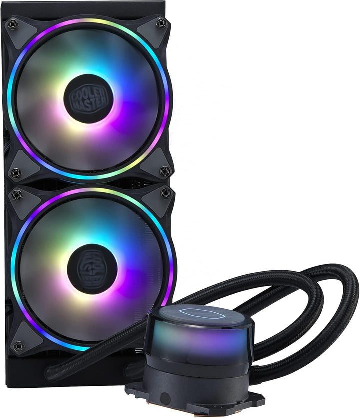 Cooler Master MasterLiquid ML240 Illusion CPU-Flüssigkeitskühler – AIO-Wasserkühlungssystem, Pumpe d