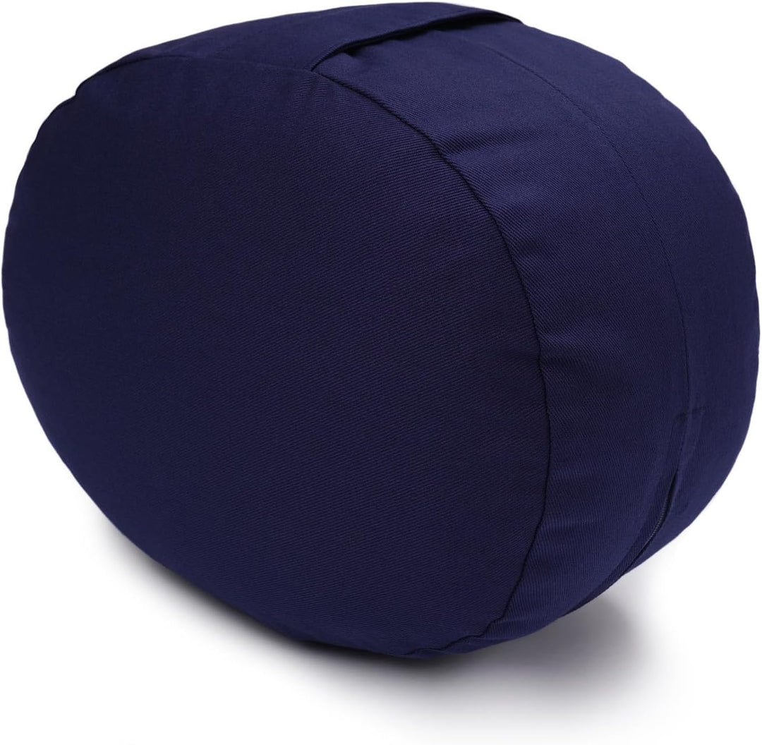 Yogabox Meditationskissen/Yogakissen oval Made in Germany blau, blau