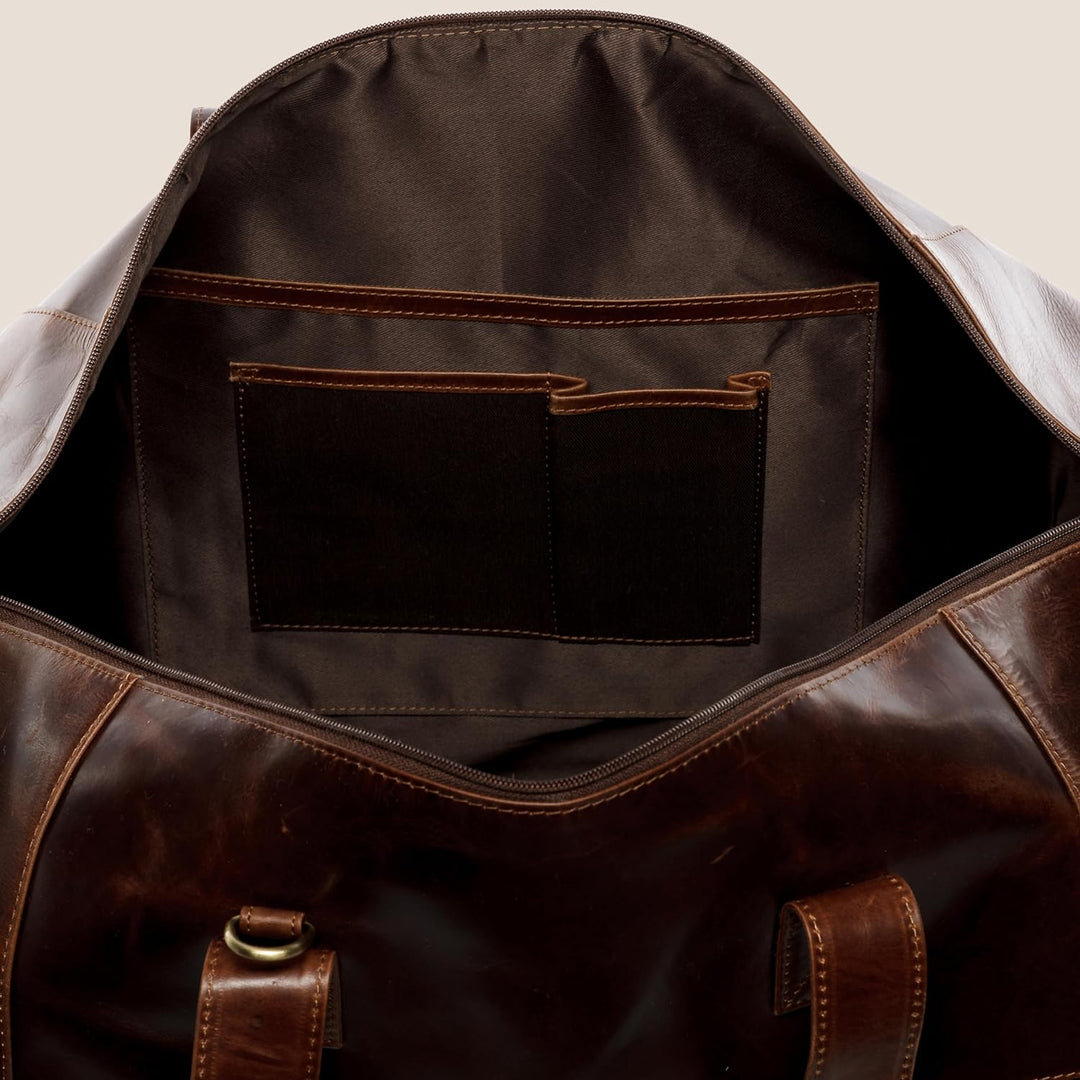SID & VAIN XL Reisetasche Bristol aus Premium Leder I Sporttasche gross XL gross für Herren und Dame