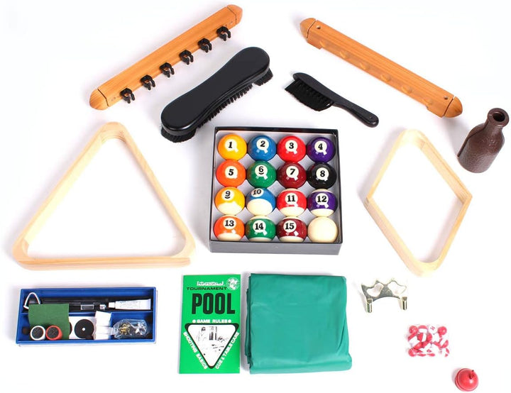 Billard Accessoires-Set Zubehörset Queues Kugeln Abdeckung Triangel Rhombus Bürste Billardkreide Kel