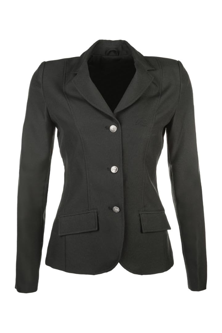 HKM 3341 Turnierjacket Marburg, Reitjacket Reitjacke schwarz Mädchen 164 164 Schwarz, 164 Schwarz