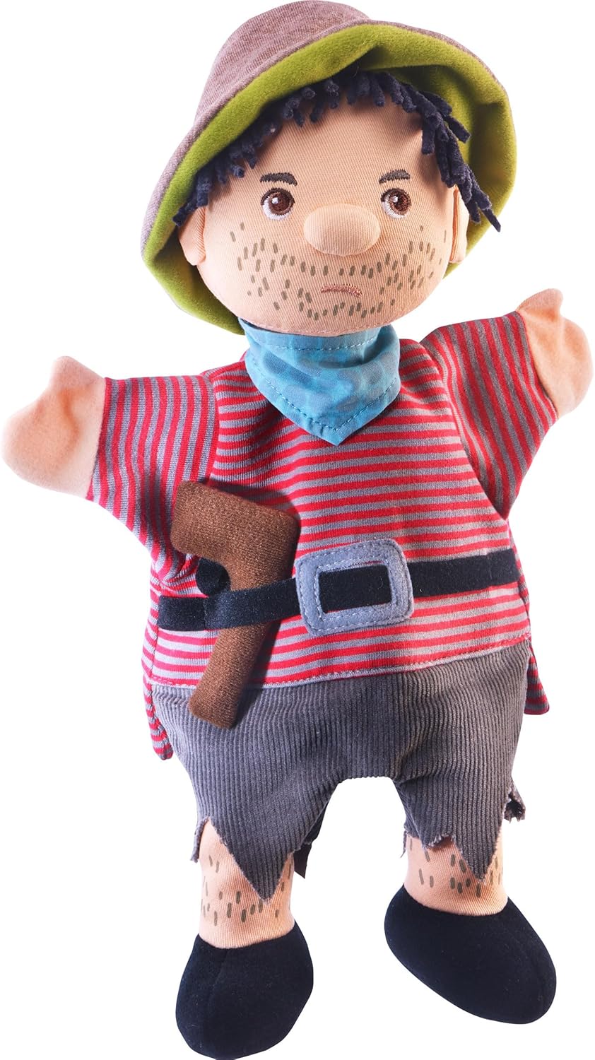 HABA 306244 - Handpuppe Räuber, Handpuppe ab 1,5 Jahren
