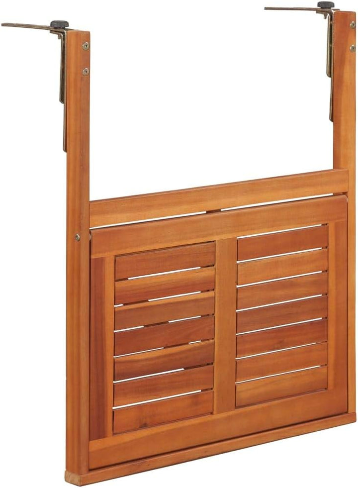 Tidyard Balkon-Klapptisch Hängetisch, Massivholz, Braun, 64,5 x 44 x 80 cm, Esstisch Kaffeetisch Hol