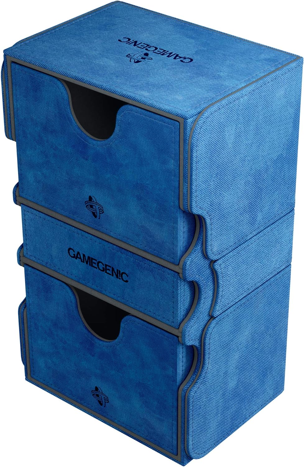 Gamegenic GGS20026ML Stronghold 200-Card Convertible Deck Box, Blue Blau, Blau