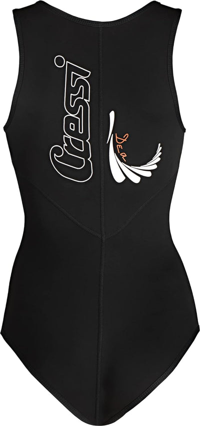 Cressi Damen DEA Swimming Wetsuit Neopren Badeanzug 1mm Neoprenanzug, Schwarz, L/4