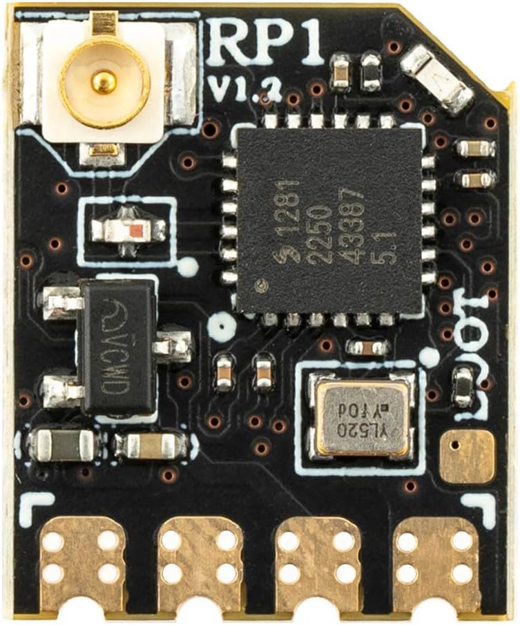 Radiomaster RP1 2,4 GHz ExpressLRS Nano-Empfänger mit 65 mm UFL T-Antenne für ELRS FPV-Sender – eign
