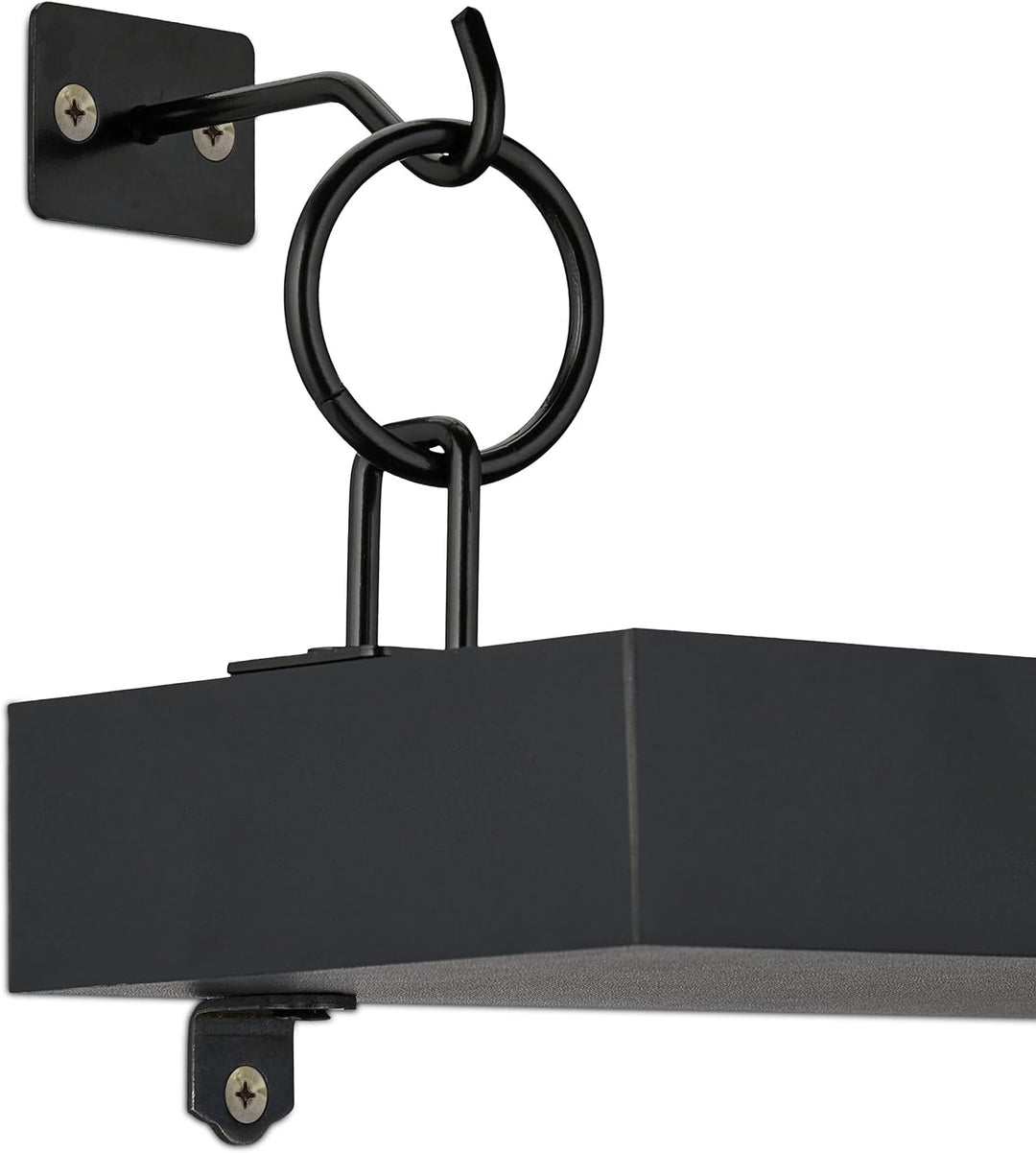 Relaxdays Wandregal, 2er Set, HxBxT: 13 x 48 x 12 cm, Wandablage Flur, hängend, Regalbrett Deko, MDF