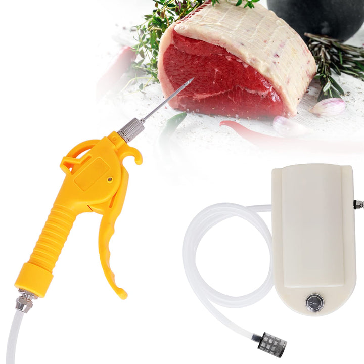 MXBAOHENG Marinierte Spritze Elektrische Kochsalzinjektionspumpe 50W Fleischeinlegemaschine Fleisch