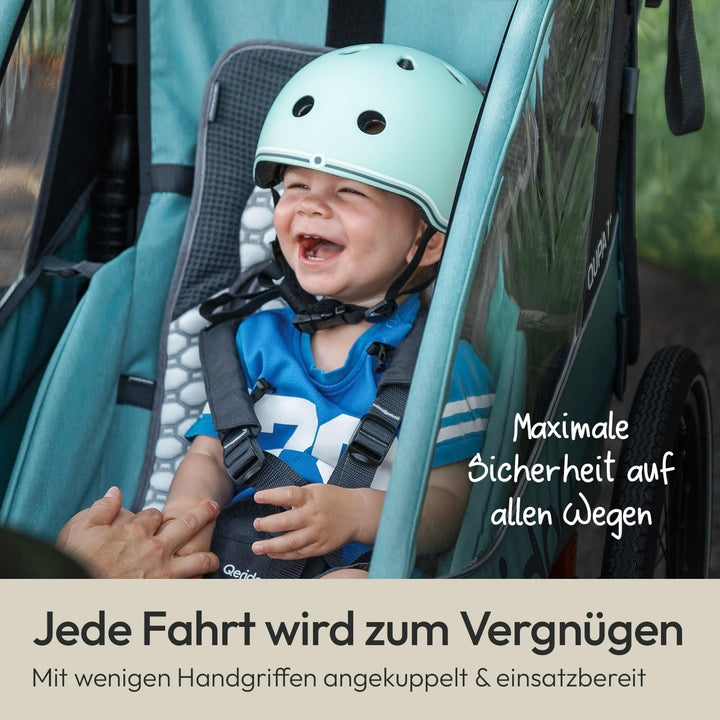 Qeridoo Kupplung für Montage an Fahrradständer - ab Fahrradanhänger Baujahr 2017