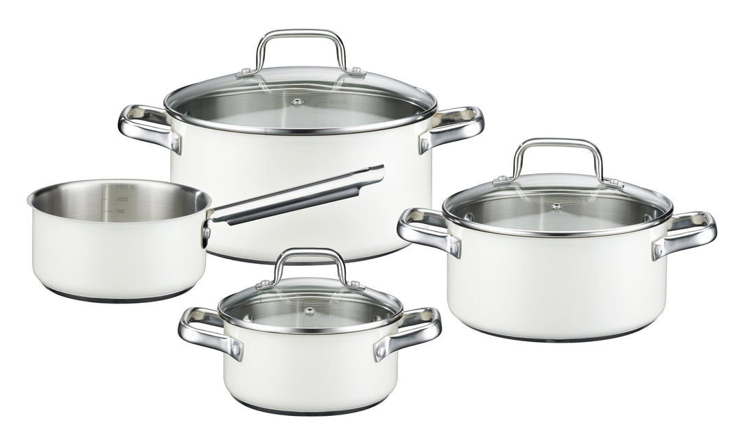 GSW 158305 MAGIC COLOR Topf-Set weiss 4-teilig, Weiss