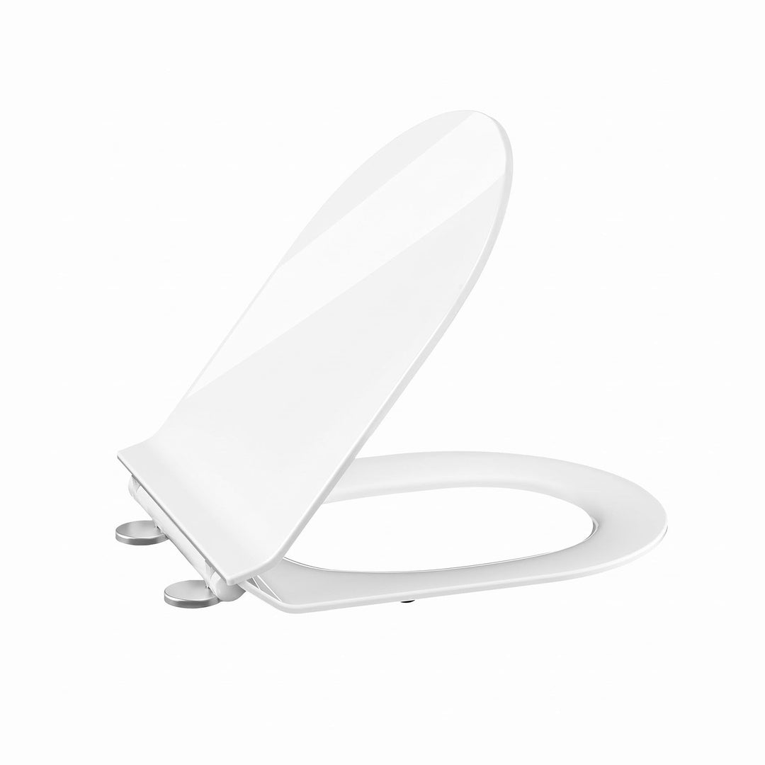Toilettendeckel mit Absenkautomatik, WC Sitz Klobrille Toilettensitz mit Quick-Release Funktion&amp; Ver
