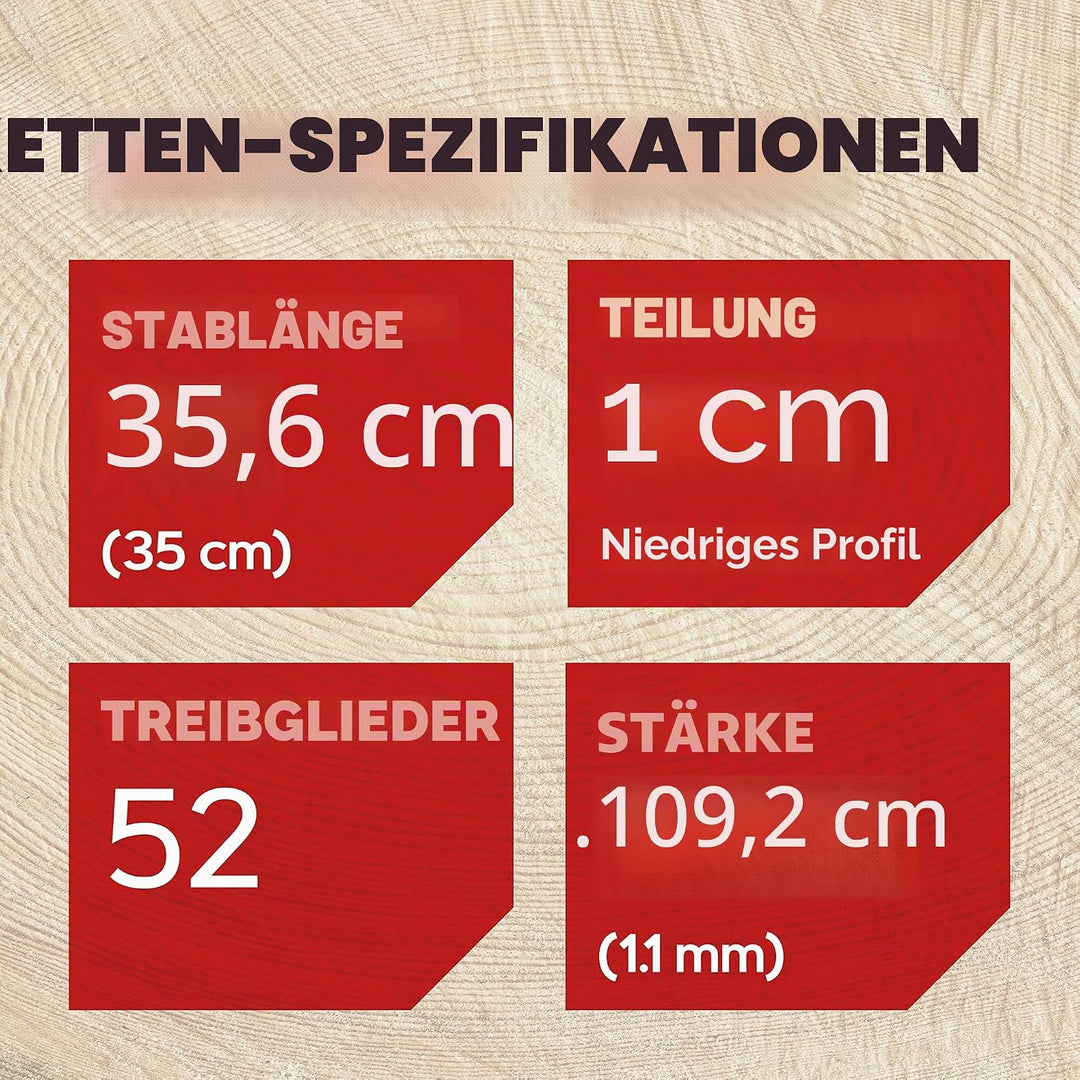 Oregon 90PX052E AdvanceCut Kettensägekette für 14-Zoll (35cm) Schiene -52 Antriebsglieder - kompatib