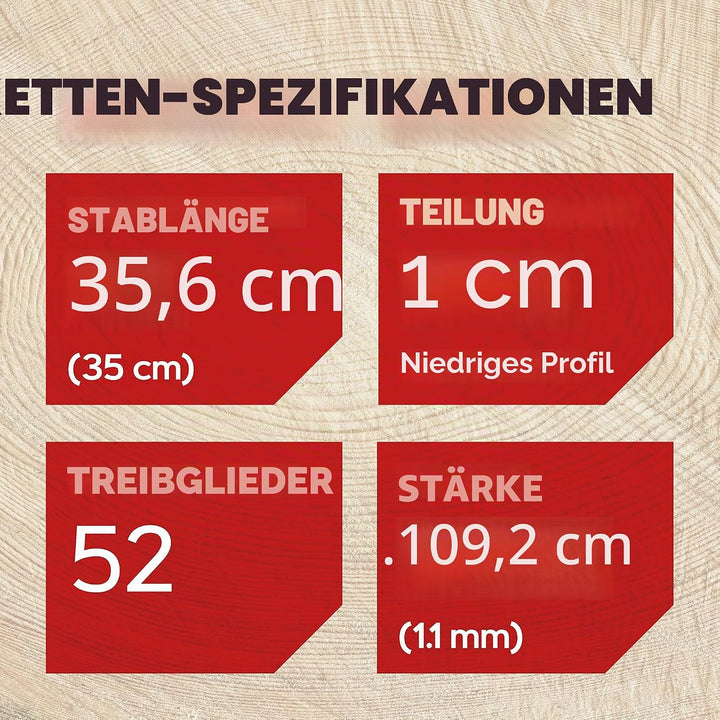 Oregon 90PX052E AdvanceCut Kettensägekette für 14-Zoll (35cm) Schiene -52 Antriebsglieder - kompatib