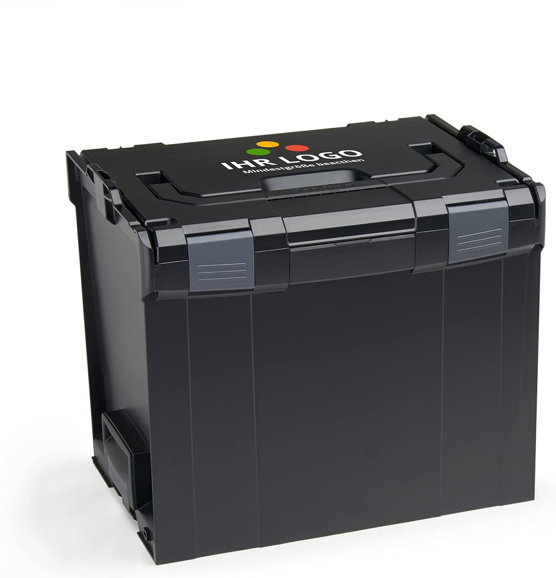 L-BOXX CUSTOM L-BOXX Werkzeugkoffer aus Kunststoff, Grösse 1 bis 4, Schwarz, ohne ihn, Werkzeugkiste