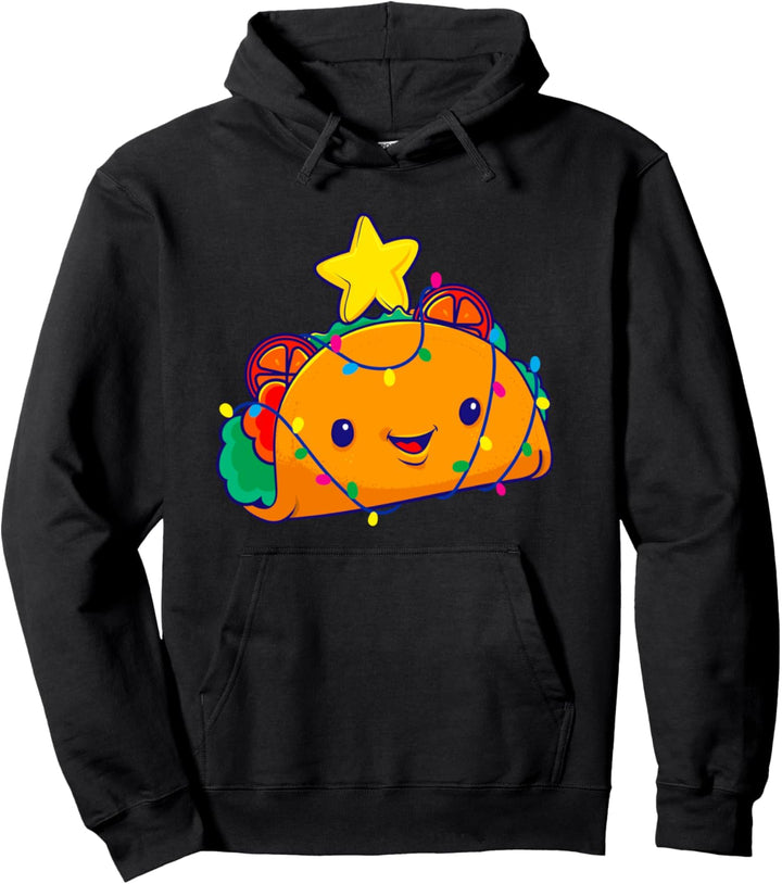 Weihnachten Taco Kawaii Spanisch Baum Nette Frauen Kinder Pullover Hoodie