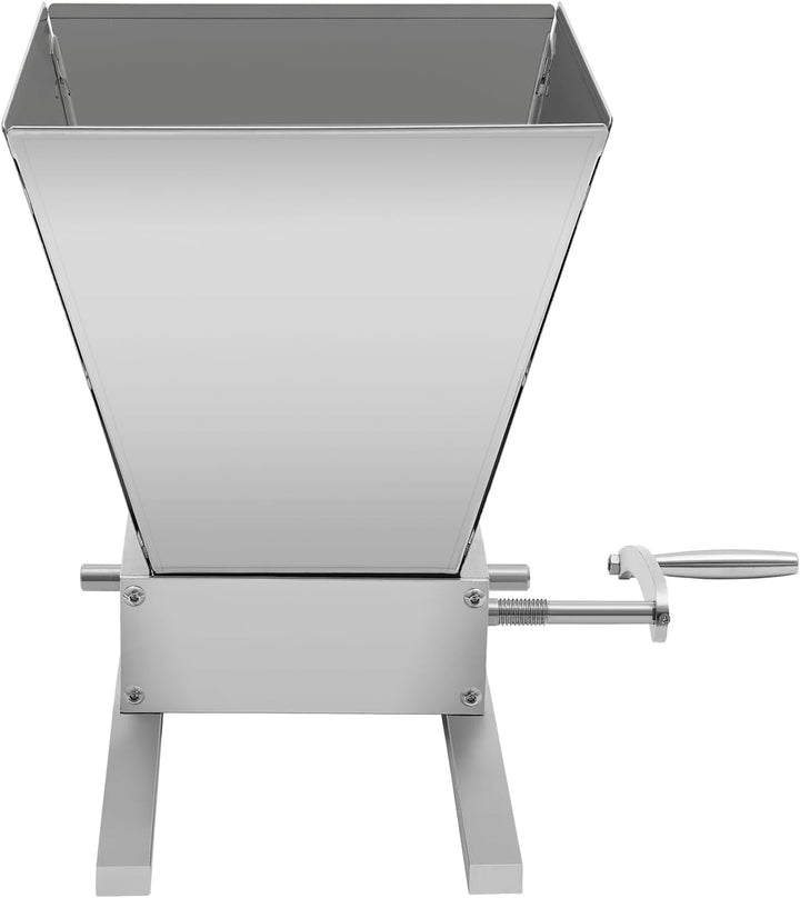 4L Manuelle Getreidebrecher, 2 Rollen Verstellbare Malzmühle 8lbs/min Getreidemühle Getreidemahlmasc