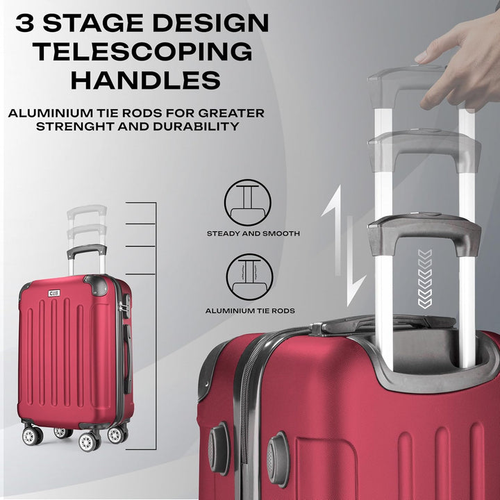 POSH Hartschalenkoffer Koffer & trolleys rollkoffer handgepäck reisekoffer mit Rollen | Koffer gross