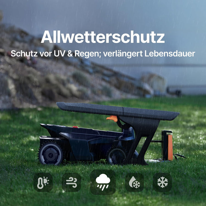 Segway Navimow Garage X, Faltbare Garage für X420 Mähroboter, Keine Signalblockierung, Schutz vor So