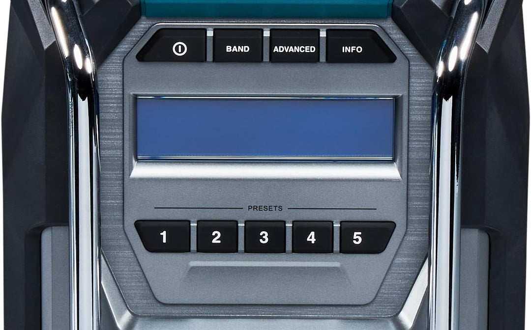 Makita MR003GZ Akku-Baustellenradio Auxiliary Schwarz, Türkis