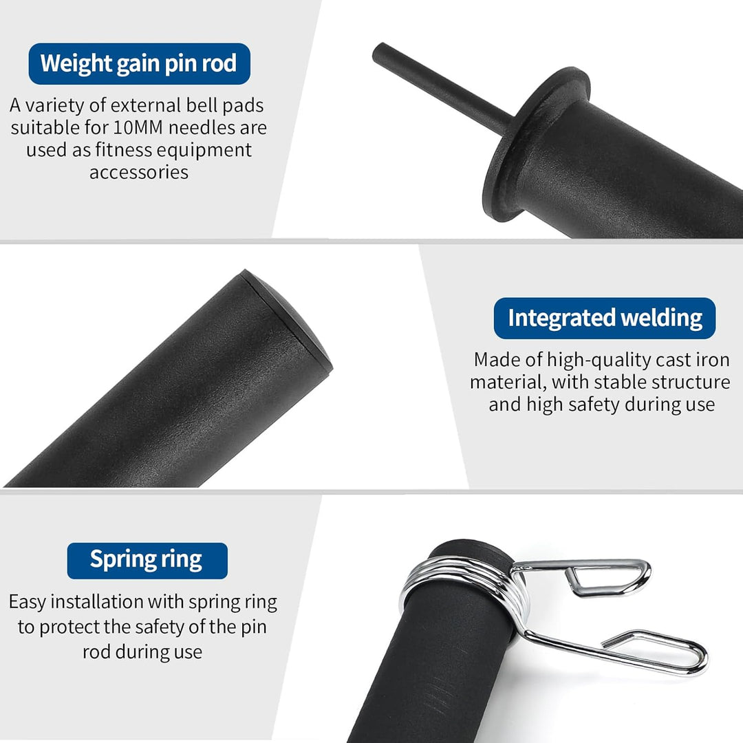 Gym Pin für Zusatzgewicht, Weight Stack Pin Durchmesser 10 mm Länge 110 mm Tragbarer Sport Gewichtss