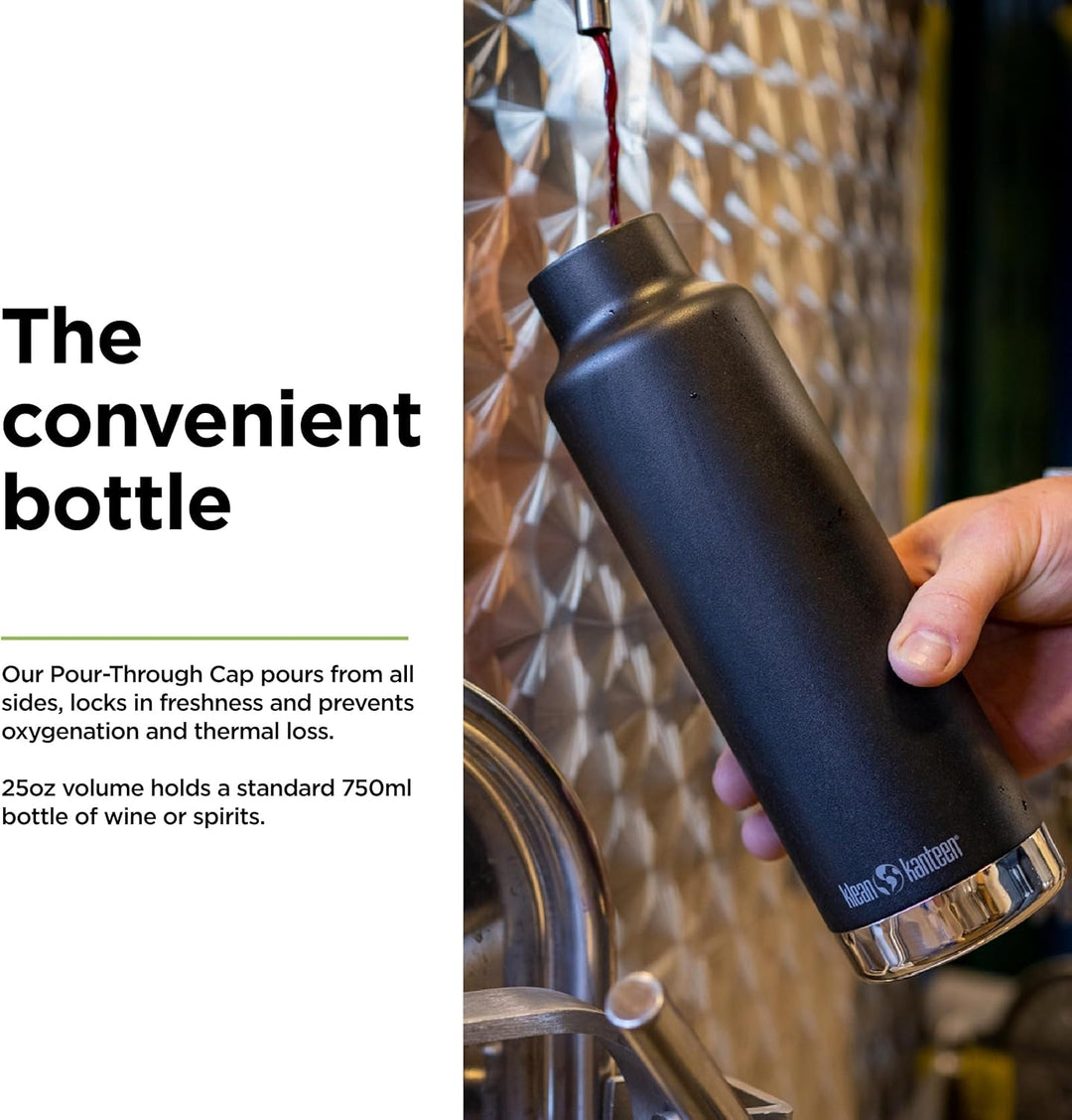 Klean Kanteen Herren Classic Vi Trinkflasche Einheitsgrösse Schwarz, Einheitsgrösse Schwarz