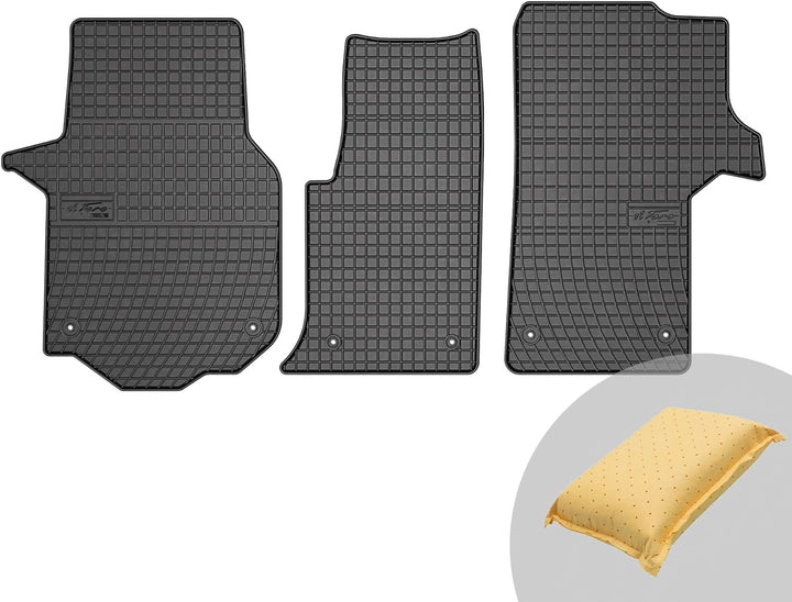 FROGUM EL Toro Gummimatten Ganzjähriges-Set von Autofussmatte Auto Fussmatten für Man TGE ab 2017, f