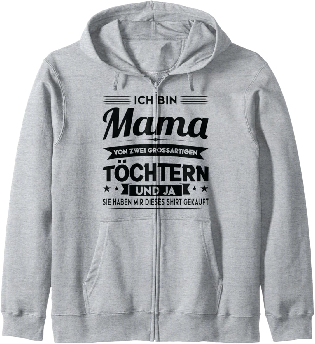 Du kannst mich nicht erschrecken 2 Töchter Mama Kapuzenjacke