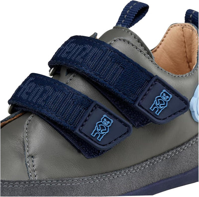 Affenzahn Barfussschuh Leder Buddy mit Klettverschluss Weich rutschfest Flexibel Reflektierend für J