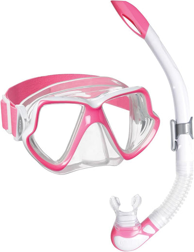 Maske und Schnorchel Mares Aquazone Combo Wahoo Neon, Combo bestehend aus Maske und Schnorchel Erwac