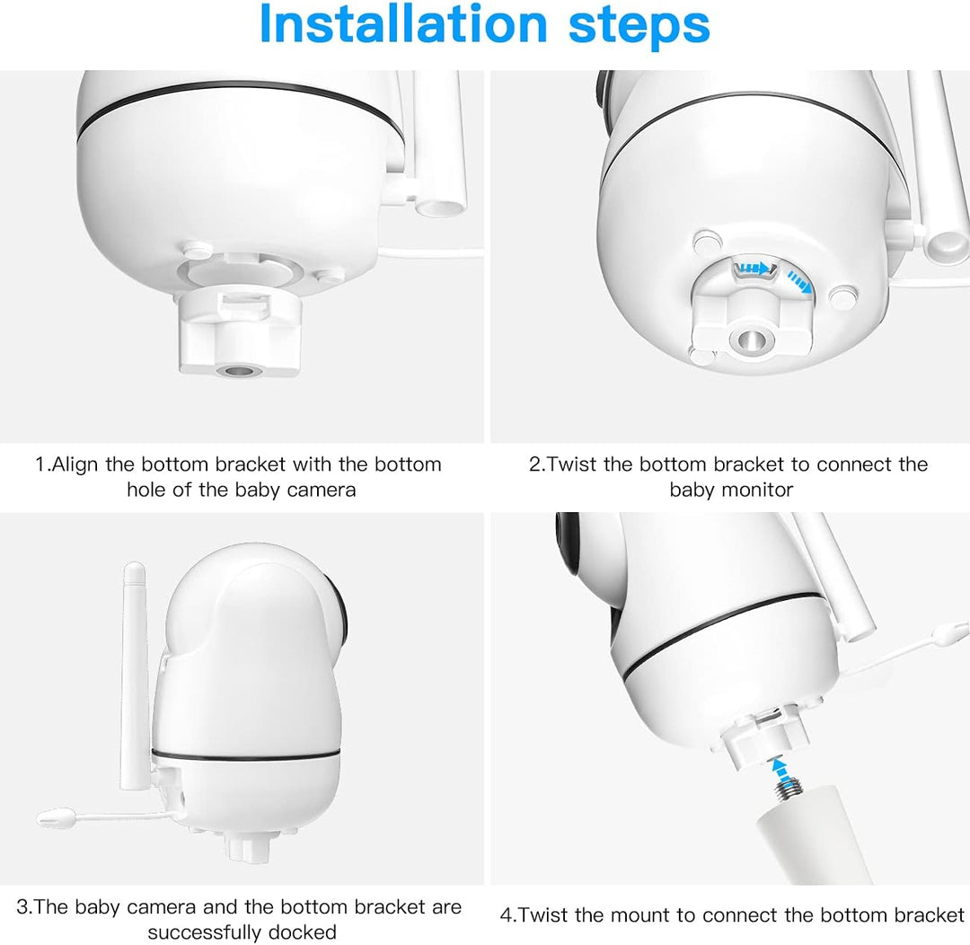 HOLACA Babyphone-Halterung für HelloBaby HB40/ HB65/ HB66/ HB6339/ HB6336/ HB6351/ HB6550 & Blemil B