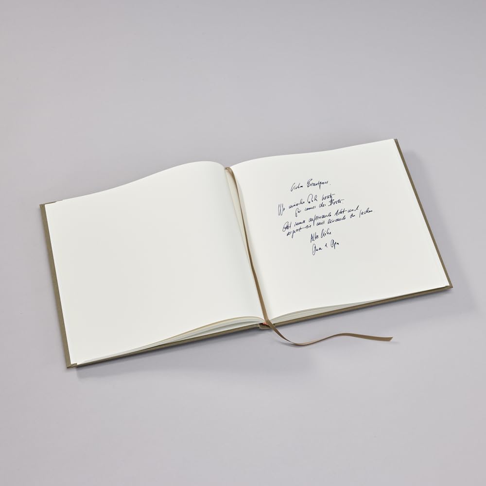 Semikolon 370071 Gästebuch - 25 x 23 cm - mit 180 blanko Seiten zum Selbstgestalten, Lesezeichen - f