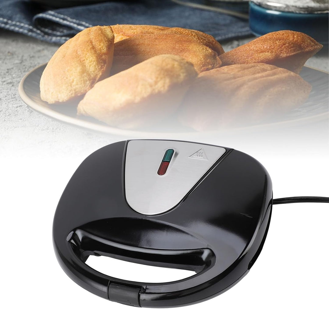 Bewinner 850W Gebrannte Madeleine Maker – Doppelseitig Beheizter Gugelhupf Maker mit Verbrühschutzgr