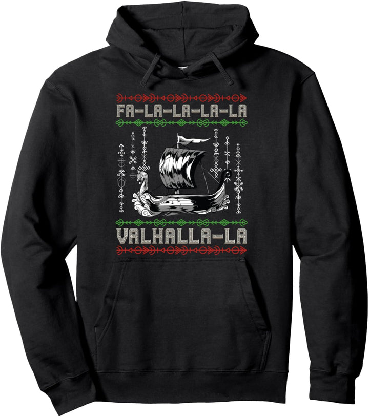 Wikinger Heidnisch Weihnachten - Nordisches Schiff - Wikinger Langschiff Pullover Hoodie