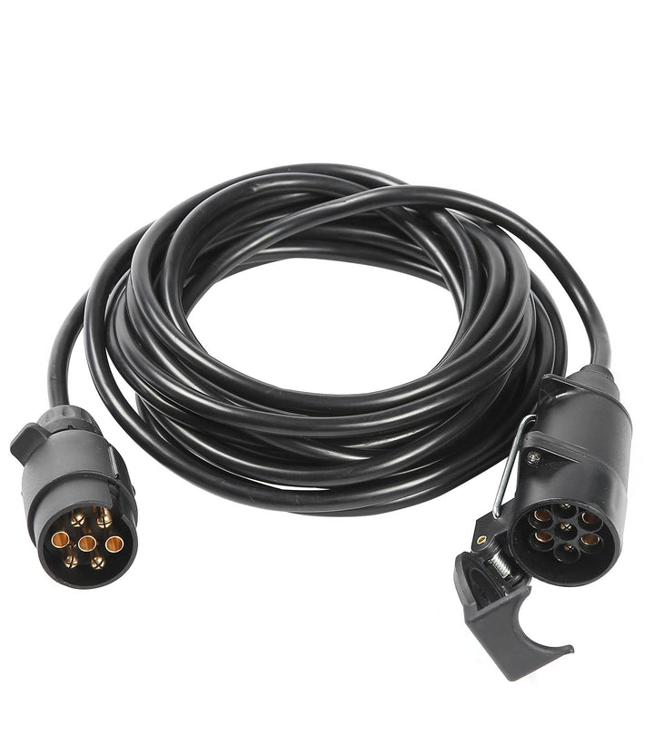 Anhänger Verlängerungskabel 7 Polig 6m Lang Adapterkabel mit Anhänger Stecker Steckdose,7Polig Anhän